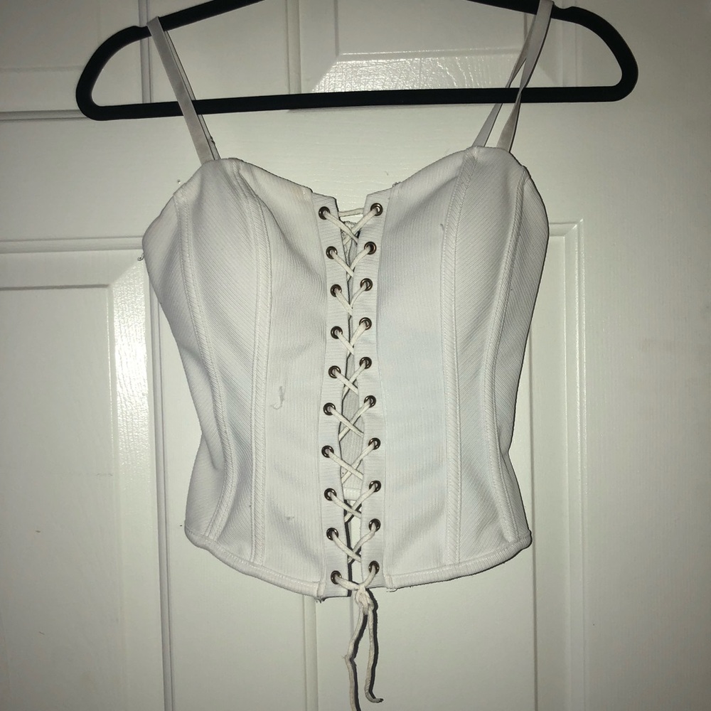 Crop top , White, Forever 21